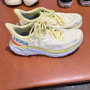 Hoka Lemon Yellow Athletic Shoes